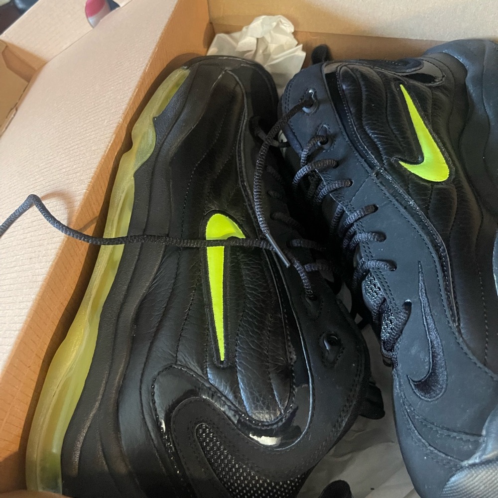 Nike Black and Yellow High-Top Sneakers
